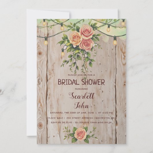 Rustieke Bourgogne Game Mason Wedding Kaart (Voorkant)