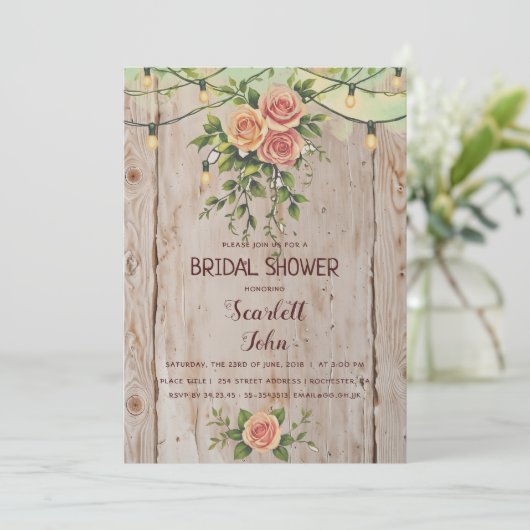 Rustieke Bourgogne Game Mason Wedding Kaart (Staand voorkant)