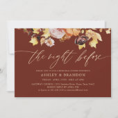 Rustieke Bourgogne Herfst repetitie dineruitnodigi Kaart (Voorkant)