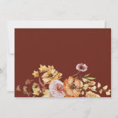 Rustieke Bourgogne Herfst repetitie dineruitnodigi Kaart (Achterkant)