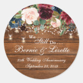 Rustieke Bourgogne Navy Stickers (Voorkant)