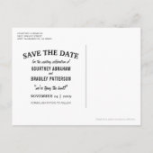 Rustieke Bourgogne Rode Bloemen Red Save the Date Aankondigingskaart (Achterkant)