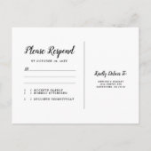 Rustieke Bourgogne Rood Bloemenvat Bruiloft RSVP Uitnodiging Briefkaart (Achterkant)