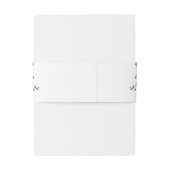 Rustieke Bourgogne Verbrand Sinaasappel Roest Bloe Uitnodigingen Wikkel (Achterkant Voorbeeld)