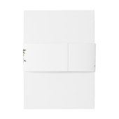 Rustieke Bourgogne Verbrand Sinaasappel Roest Bloe Uitnodigingen Wikkel (Achterkant Voorbeeld)