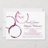 Rustieke Bourgogne wijnvlek bruiloft Vrijgezellenf Kaart (Voorkant)