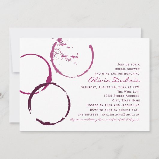 Rustieke Bourgogne wijnvlek bruiloft Vrijgezellenf Kaart (Voorkant)