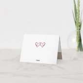 Rustieke Bourgondië Bloem Bruiloft Bedankbrief 397 Bedankkaart (Achterkant)