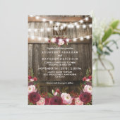 Rustieke Bourgondië Bloemenslinger Verlichtings Br Kaart (Staand voorkant)