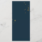 Rustieke Bourgondië Navyblauw & Rode Bloemen & Lic Menu (Achterkant)