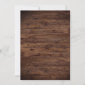 Rustieke Bourgondische Bloemen Mason Jar Lights br Kaart (Achterkant)