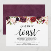 Rustieke Bourgondische bruiloft repetitie diner no Kaart (Voorkant / Achterkant)