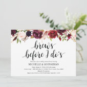 Rustieke Bourgondische bruiloft repetitie diner no Kaart (Staand voorkant)