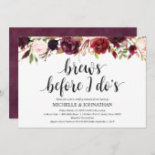 Rustieke Bourgondische bruiloft repetitie diner no Kaart (Voorkant / Achterkant)