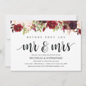 Rustieke Bourgondische bruiloft repetitie Diner Ui Kaart (Voorkant)