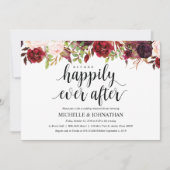 Rustieke Bourgondische bruiloft repetitie Diner Ui Kaart (Voorkant)