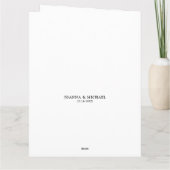 Rustieke Bourgondische Floral Mason Jar bruiloft d Bedankkaart (Achterkant)