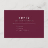 Rustieke Bourgondische marine bloemenbotanische br Informatiekaartje (Achterkant)