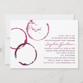 Rustieke Bourgondische wijnvlek 40e verjaardagsfee Kaart (Voorkant)