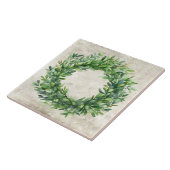 Rustieke Boxwood Neutral  Waterverven Tegeltje (Zijkant)