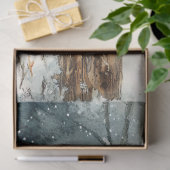 Rustieke brievenbus met Chickadee Birds Decoupage Tissuepapier (Geschenk)