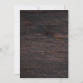 Rustieke Bruids Douche Uitnodiging, Boot, Blauwe B Kaart (Achterkant)