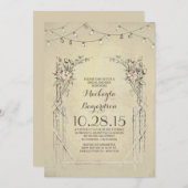  rustieke bruidsdouche uitnodiging (Voorkant / Achterkant)