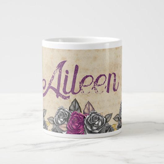 rustieke bruidsmeisje bruiloft gunst grote koffiekop (Voorkant)