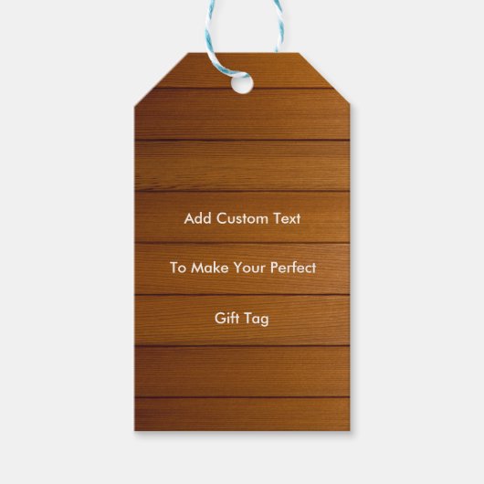 Rustieke bruiloft | Barn Wood Cadeau Labels Cadeaulabel (Voorkant)