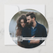 Rustieke bruiloft Bewaar de datum Foto met website Kaart (Achterkant)