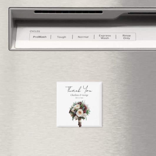 Rustieke bruiloft boeket bloem bruiloft gunsten magneet (Insitu (Vaatwasser))