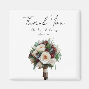 Rustieke bruiloft boeket bloem bruiloft gunsten magneet