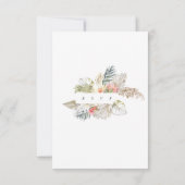 Rustieke bruiloft boog RSVP antwoord (Achterkant)