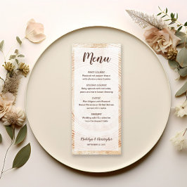 Rustieke Bruiloft Boom Hout Graan Custom Menu