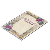 Rustieke bruiloft bruidsmeisje bruiloft cadeau ide notitieboek (Linkerzijde)