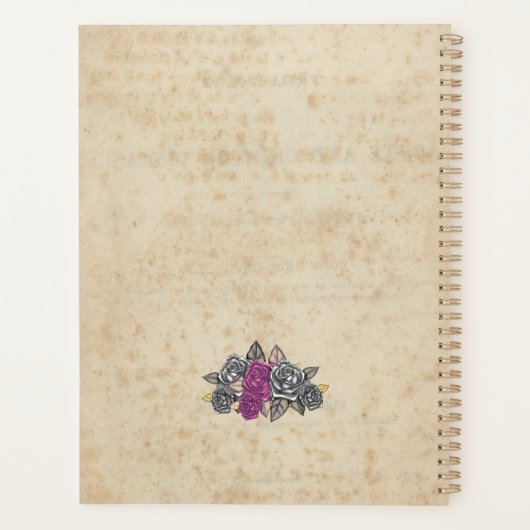 Rustieke bruiloft bruidsmeisje bruiloft cadeau ide planner (Achterkant)