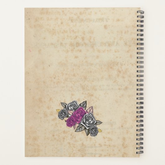 Rustieke bruiloft bruidsmeisje cadeau idee planner (Achterkant)