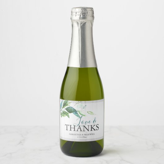 Rustieke bruiloft brunch en Bubbly mousserende wij Sparkling Wijnetiket (Voorkant)