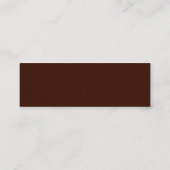 Rustieke bruiloft Bull Skull Mini Visitekaartje (Achterkant)