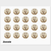 rustieke bruiloft burlap hoefijzers stickers (Vel)