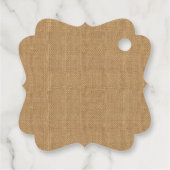 Rustieke bruiloft burlap kant dank u bedankjes labels (Achterkant)