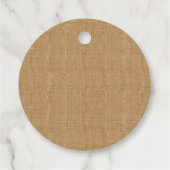 Rustieke bruiloft burlap kant dank u bedankjes labels (Achterkant)