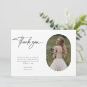 Rustieke bruiloft Capsule Foto Vrijgezellenfeest Bedankkaart (Staand voorkant)
