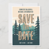 Rustieke Bruiloft Casual Save the Date Invitation Kaart (Voorkant)