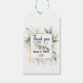 Rustieke bruiloft Custom Botanische bruiloft Favor Cadeaulabel