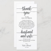 Rustieke bruiloft Dank u Plaats Instelling Kaart (Voorkant / Achterkant)