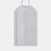 Rustieke bruiloft Dank u - Turquoise en koraal Cadeaulabel (Achterkant)