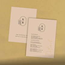 Rustieke bruiloft Details Behuizing Kaart