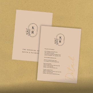 Rustieke bruiloft Details Behuizing Kaart