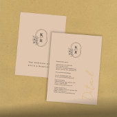 Rustieke bruiloft Details Behuizing Kaart